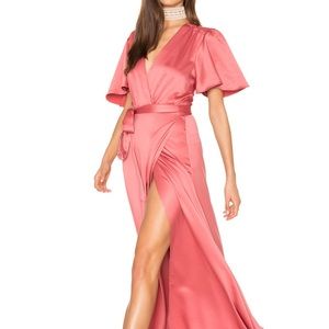 $238 Privacy Please Plaza Kimono Dress in Rose M